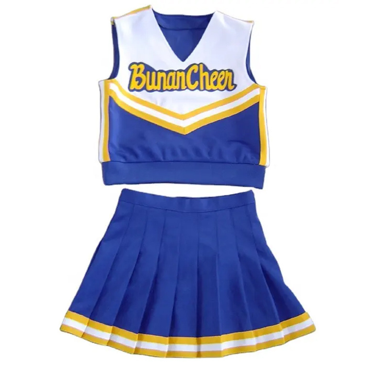 Hot Sale OEM Custom Sublimation High Quality Wholesale Cheerleading Uniforms For Youth Girls