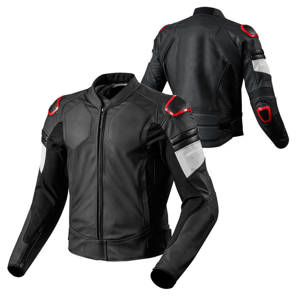 Men sports safety breathable adventure biker rider leather men riding motorcycle motorbike safety leather jacket