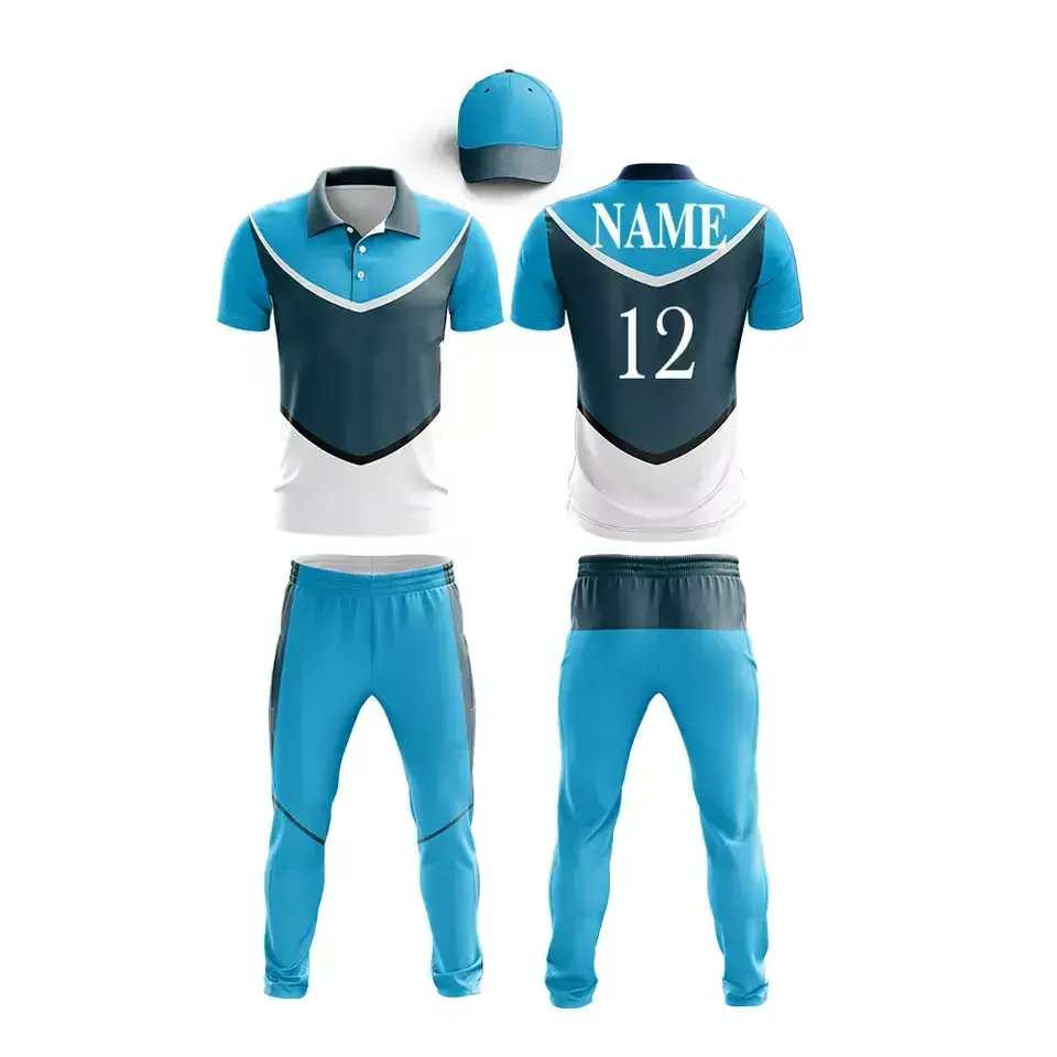 Men And Women Cricket Uniforms Customized Your Own Team Cricket Uniform Set For Sports Wear