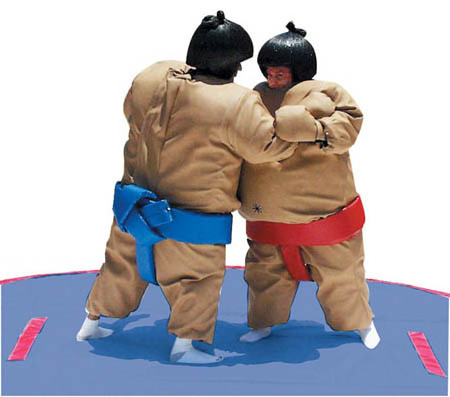 High Quality Kids Fighting Inflatable Sumo Wrestling Suit Inflatable Bubble Sumo Suit For Sale