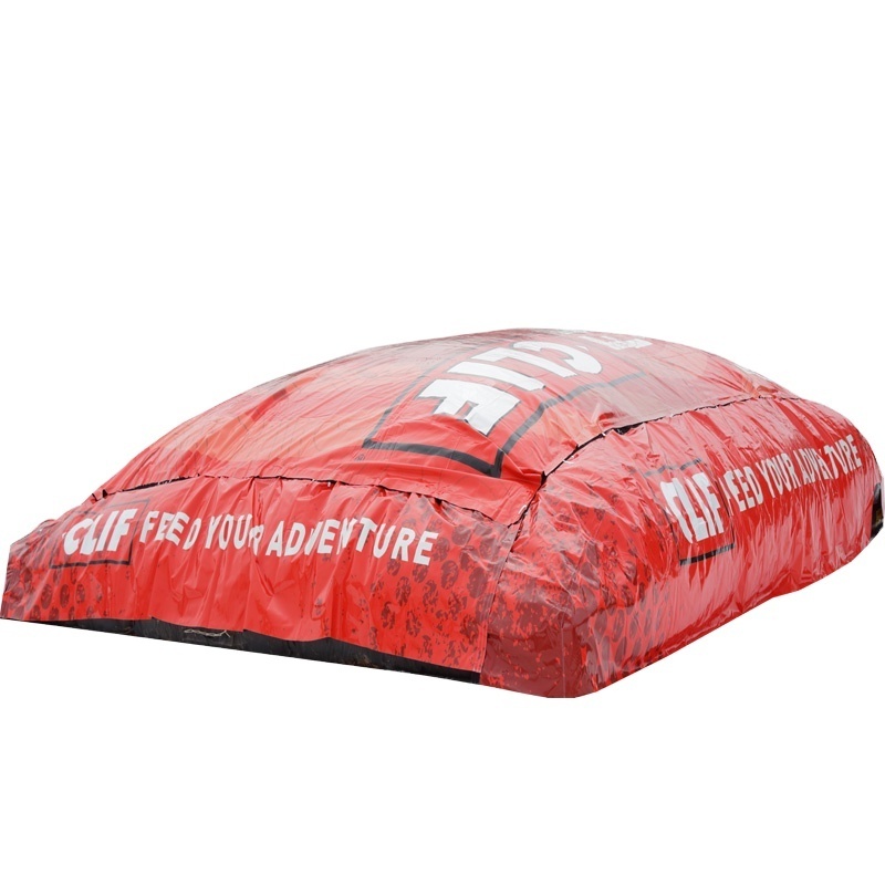 High Duty PVC Tarpaulin Inflatable Jumping Cushion Air Bag Skiing / Bike Riding Trampoline Air Bag For Stunts