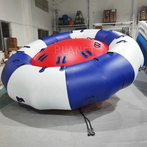 Crazy Water Sport Games Inflatable Flying Spinning Towable Inflatable Rotating Water Toys Inflatable Water Rotating Disco Boat