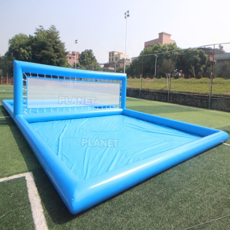 Large Pool Inflatable Volleyball Field Inflatable Volleyball Court Beach Water Pool Float Inflatable Pool With Volleyball Net