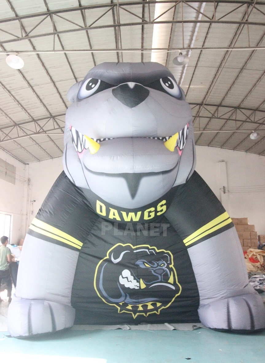 Big Inflatable Black Panther Tunnel Giant Custom Inflatable Bulldog Tunnel bulldogs football inflatable sports tunnel