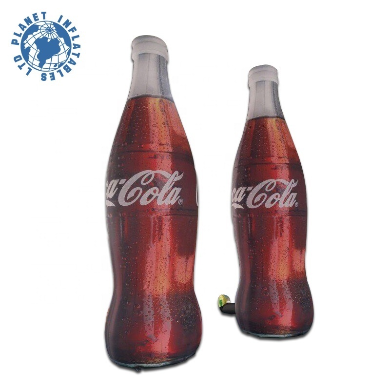 Factory price hot summer cocacola drink promotion bottle air inflatable advertising bottles