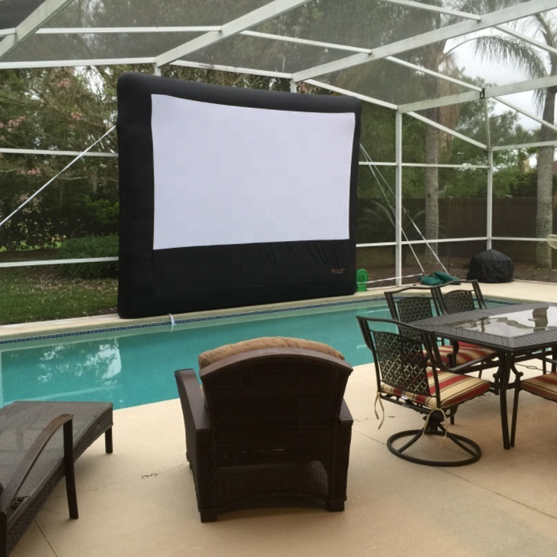 Custom Design Outdoor Water Floating Air Sealed Inflatable Cinema Movie Projector Screen