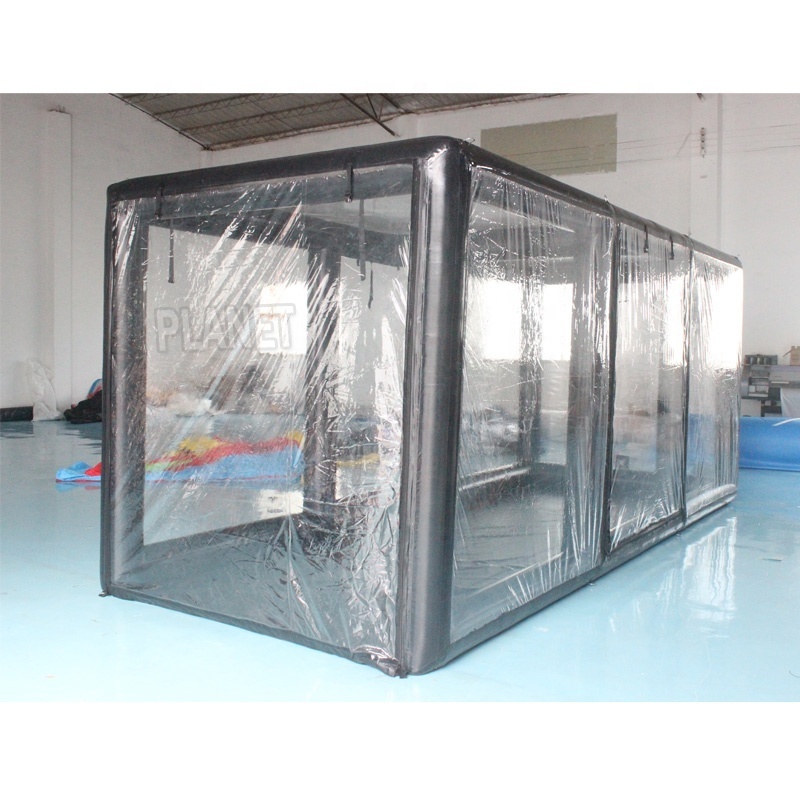 High Quality Waterproof Inflatable Clear Car Tent Inflatable Show Car Parking Garage