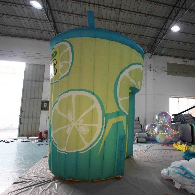 High Quality Outdoor Portable Commercial Advertising Lemonade Stand Inflatable Concession Tent Lemonade Stand Inflatable Cup