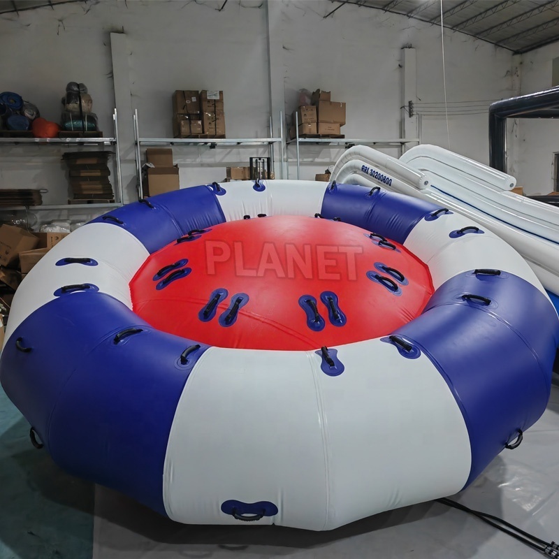 Crazy Water Sport Games Inflatable Flying Spinning Towable Inflatable Rotating Water Toys Inflatable Water Rotating Disco Boat