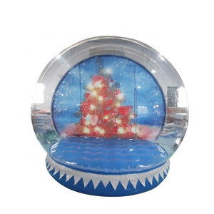 Outdoor Transparent Bubble Tent Advertising Inflatable Snowglobes Giant Inflatable Life Size Halloween Snow Globe