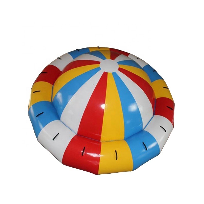 Crazy Water Sport Games Inflatable Flying Spinning Towable Inflatable Rotating Water Toys Inflatable Water Rotating Disco Boat