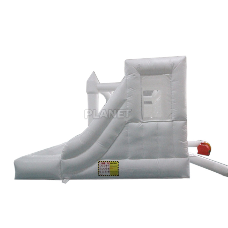 White Rental Adult Inflatable Wedding Bouncer Bounce House Combo PVC Bouncy House With Slide And Ball Pit