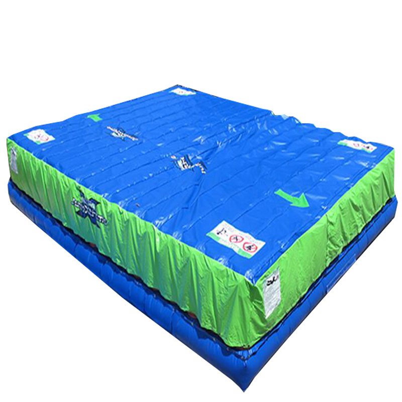 High Duty PVC Tarpaulin Inflatable Jumping Cushion Air Bag Skiing / Bike Riding Trampoline Air Bag For Stunts