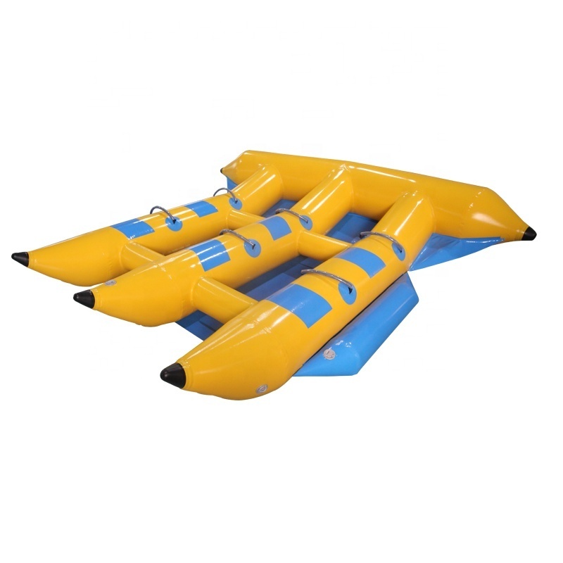 Hot Sale Summer Water Sports Banana Tube 6 people Inflatable Flyfish Banana Boat For Sea Play