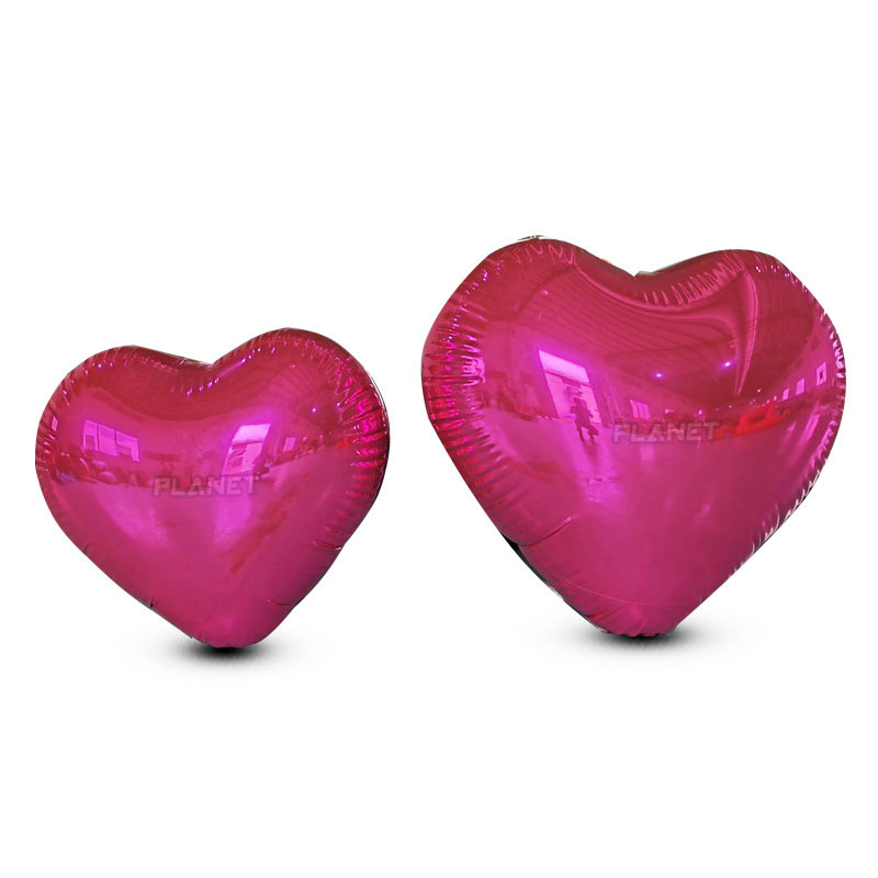 Trade Show Advertising Reflective PVC Giant Inflatable Heart Mirror Balloon Large Inflatable Mirror Heart For Decoration