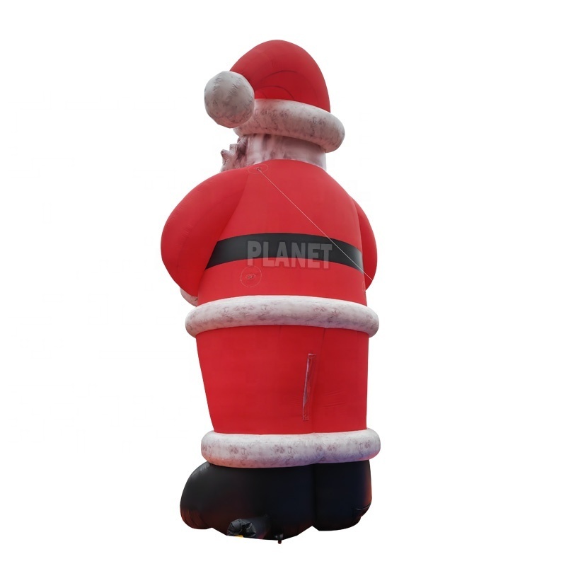 Durable Garden Backyard Decorations Inflables De Navidad Inflatable Xmas Old Man Santa Claus Inflatable Outdoor Decoration