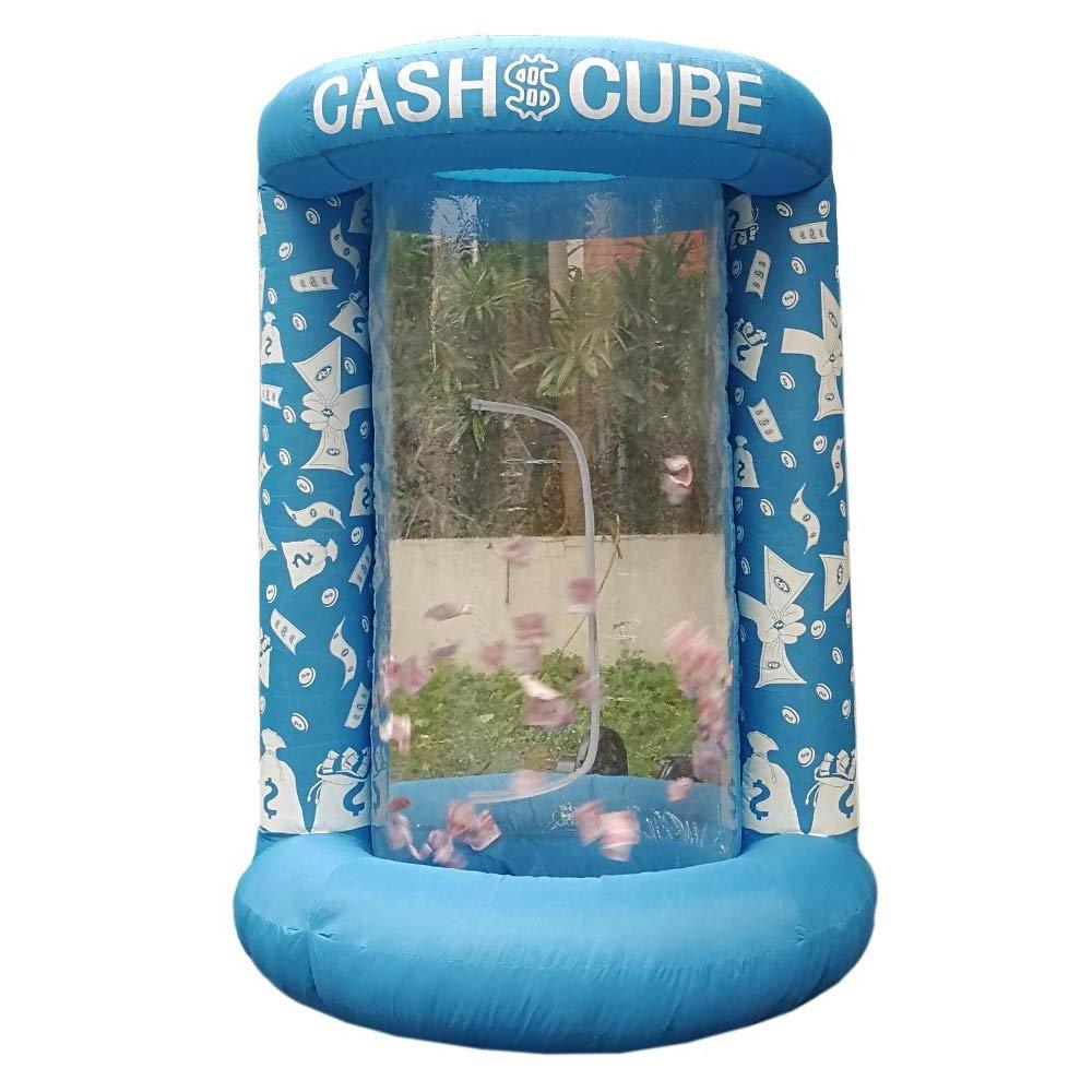 Small Outdoor Carnival Inflatable Money Machine Cash Cube Money Booth With Blower