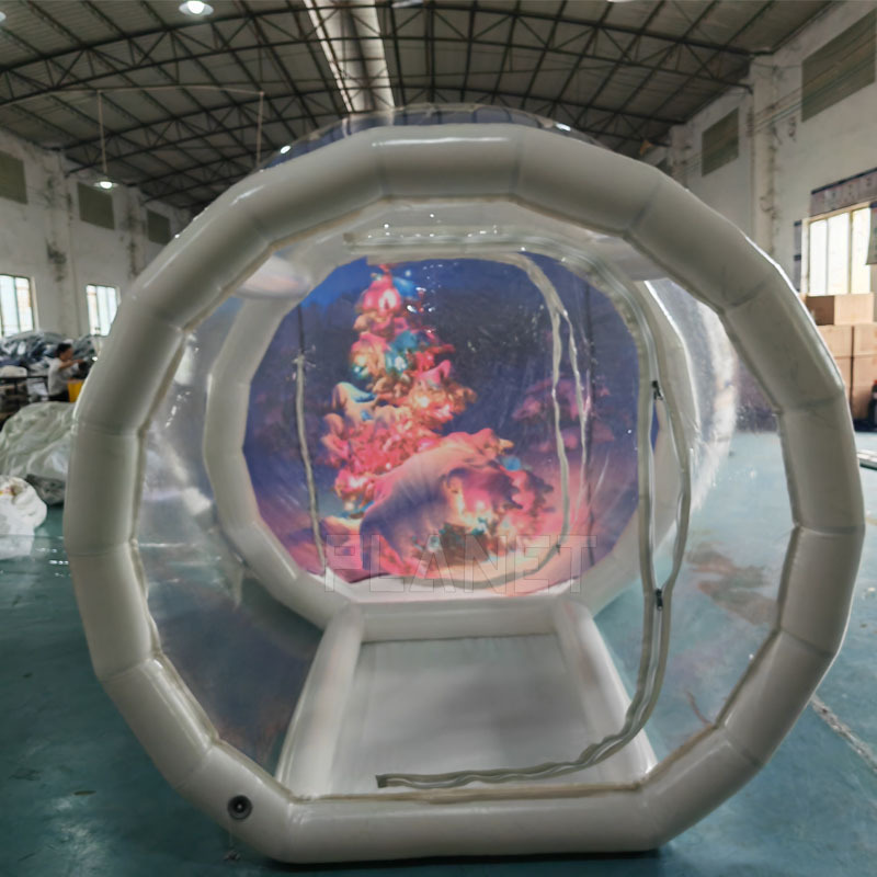 Giant Outdoor Inflatable Clear Human Snow Globe Balloon Inflatable Bubble Tent For Christmas Decoration bubble picnic tent