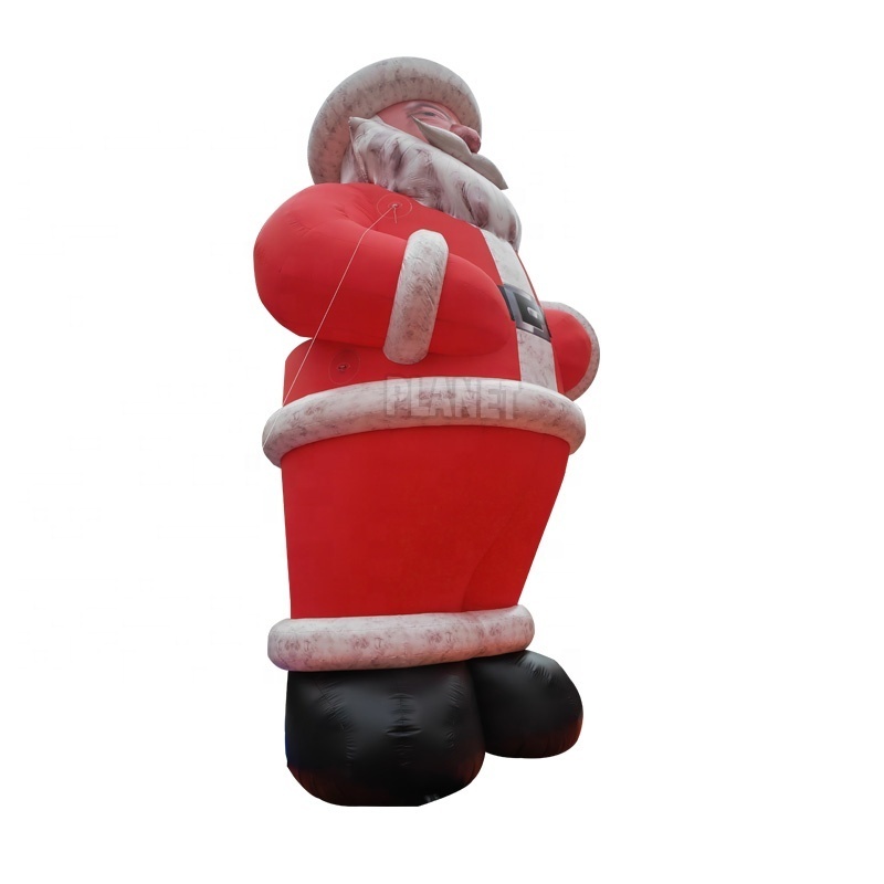 Durable Garden Backyard Decorations Inflables De Navidad Inflatable Xmas Old Man Santa Claus Inflatable Outdoor Decoration