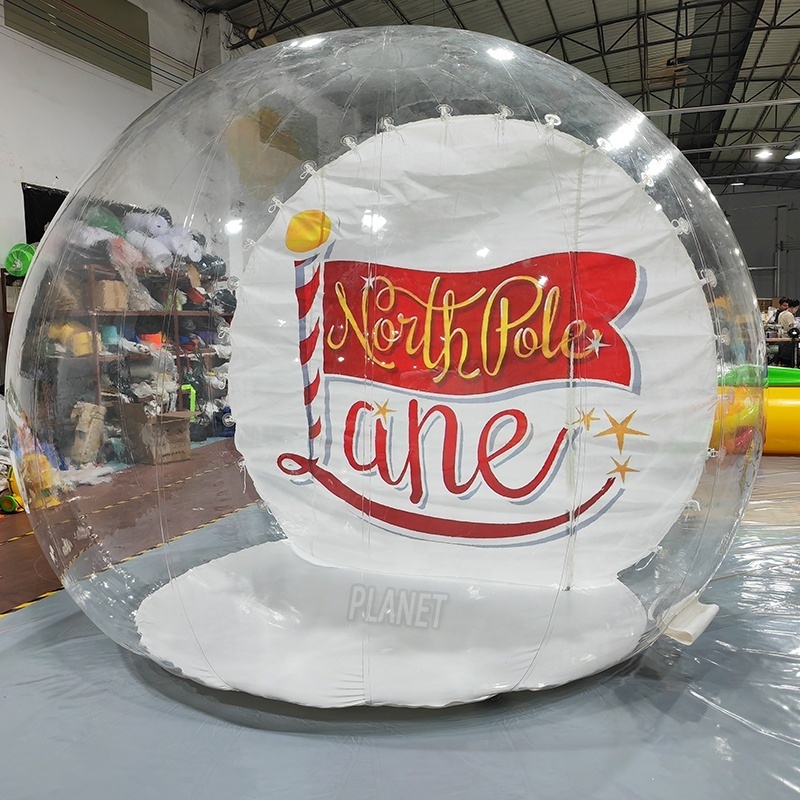 Giant Outdoor Inflatable Clear Human Snow Globe Balloon Inflatable Bubble Tent For Christmas Decoration bubble picnic tent