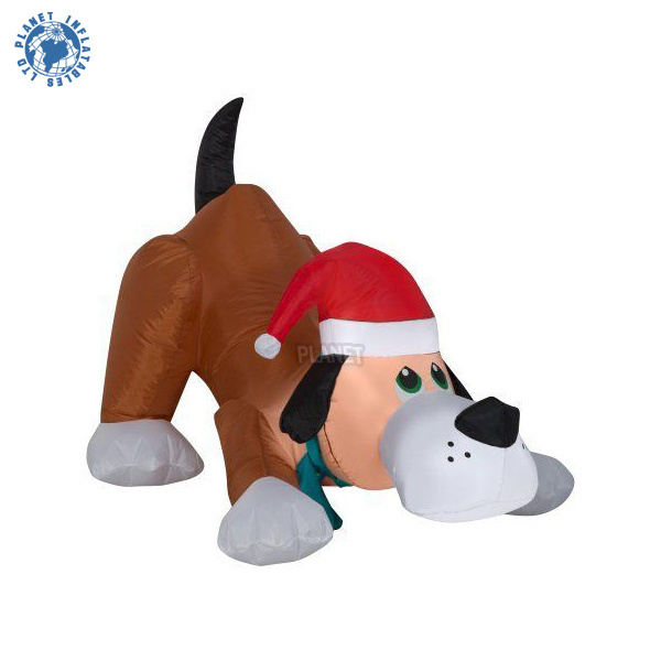 Advertising Inflatables Inflatable Toy Doll Animal Dog Cat Merry Christmas Inflatable Santa For Sale