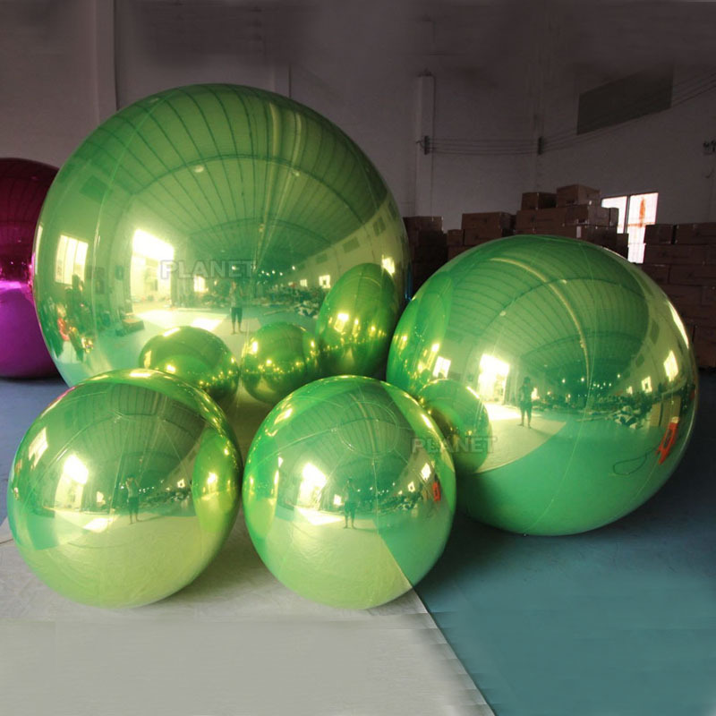 Giant Event Decoration PVC Floating Sphere Mirror Balloon Disco Shinny Inflatable Mirror Ball