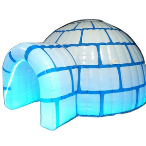 New design Kids Inflatable igloo tents,Inflatable igloos with LED Lighting,small inflatable igloo tent for sale