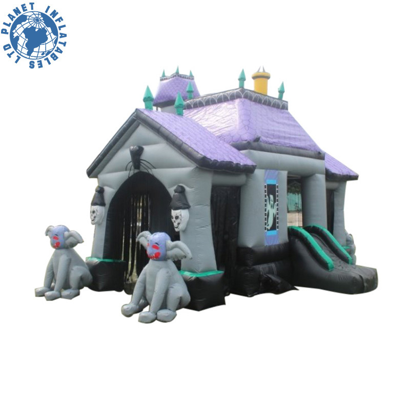 Guangzhou Factory Inflatable Jumping Castle Custom PVC Inflatable Bouncy Castle for Halloween Event