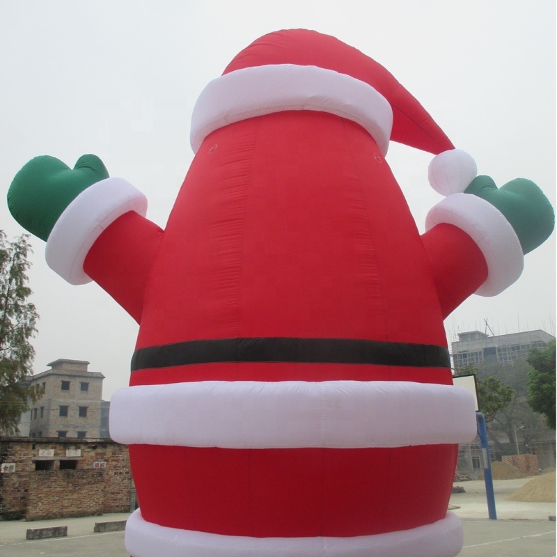 2021 Giant Cartoon Christmas Outdoor Inflatable Santa Claus For Outdoor Decoration