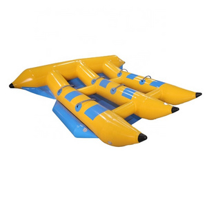 Hot Sale Summer Water Sports Banana Tube 6 people Inflatable Flyfish Banana Boat For Sea Play