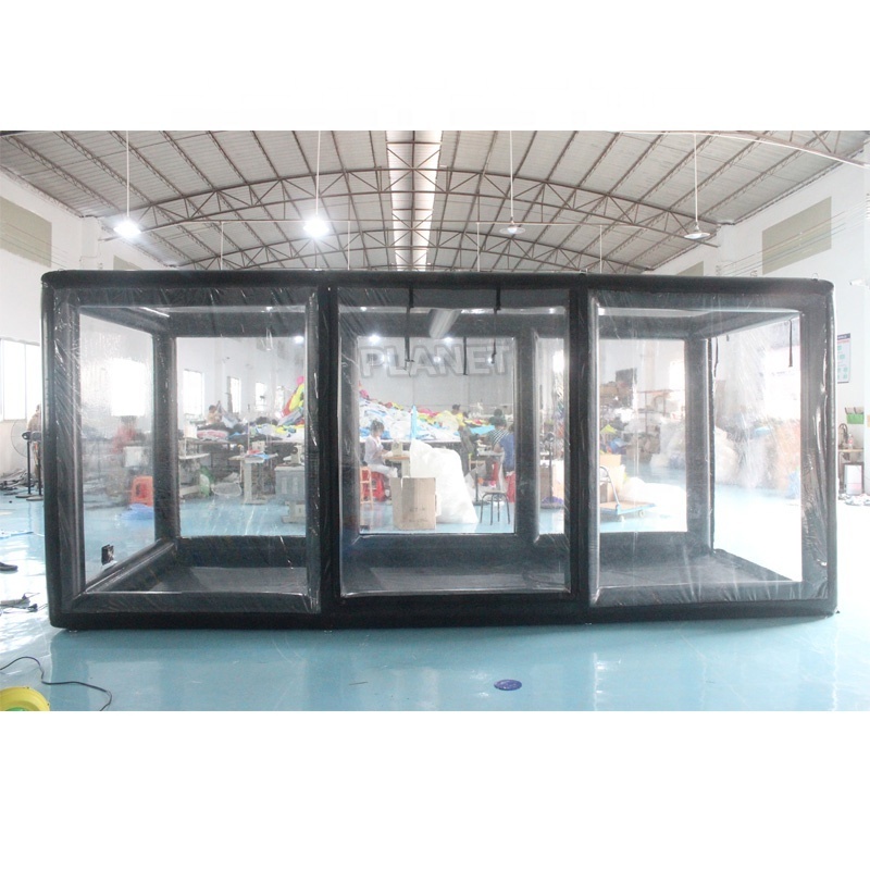 High Quality Waterproof Inflatable Clear Car Tent Inflatable Show Car Parking Garage