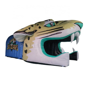 PVC Durable American Inflatable Speed Flex Football Helmets Inflatable Lion Mascot Tunnel Inflatable Football Panther Tunnel