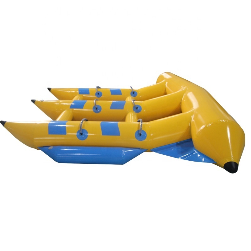 Hot Sale Summer Water Sports Banana Tube 6 people Inflatable Flyfish Banana Boat For Sea Play