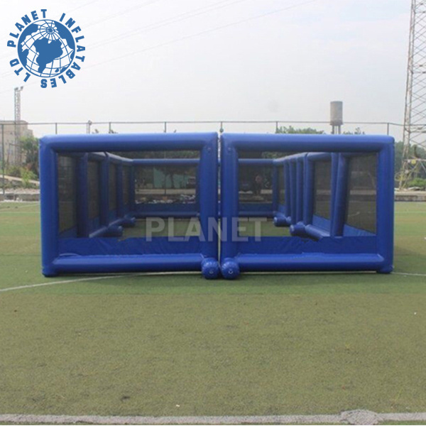 Outdoor PVC Inflatable Archery Obstacle Wall Inflatable Paintball Arena Field For Rental