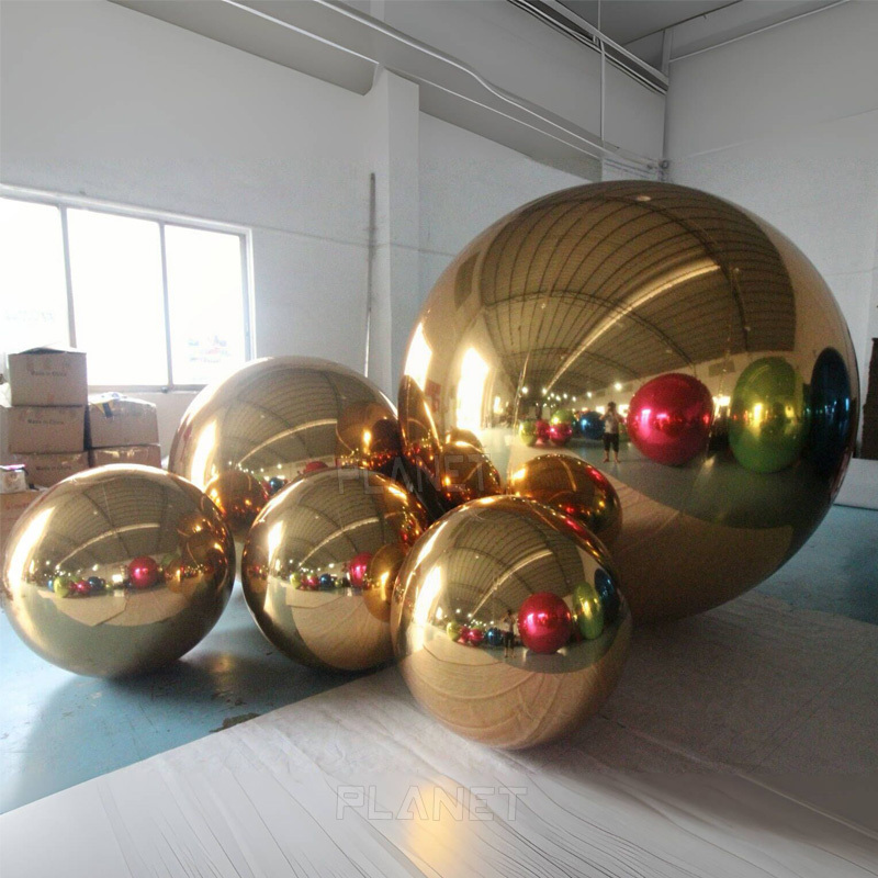 Giant Event Decoration PVC Floating Sphere Mirror Balloon Disco Shinny Inflatable Mirror Ball