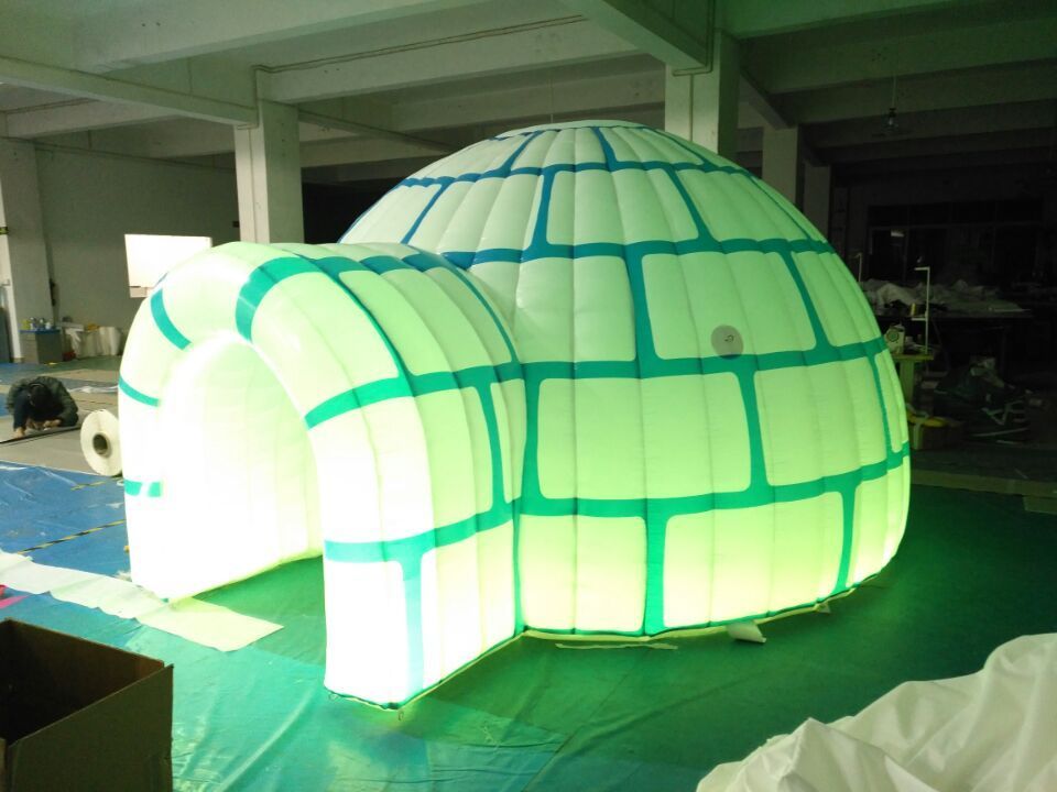 New design Kids Inflatable igloo tents,Inflatable igloos with LED Lighting,small inflatable igloo tent for sale