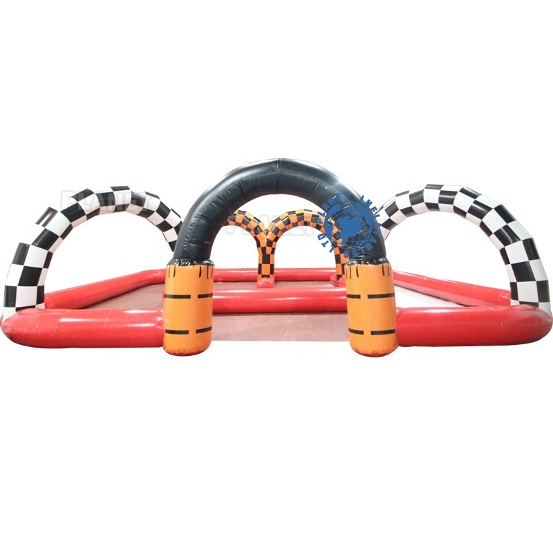 High Quality Custom Design Inflatable Go Karts Race Track / Inflatable Race Track For Bumper Cars