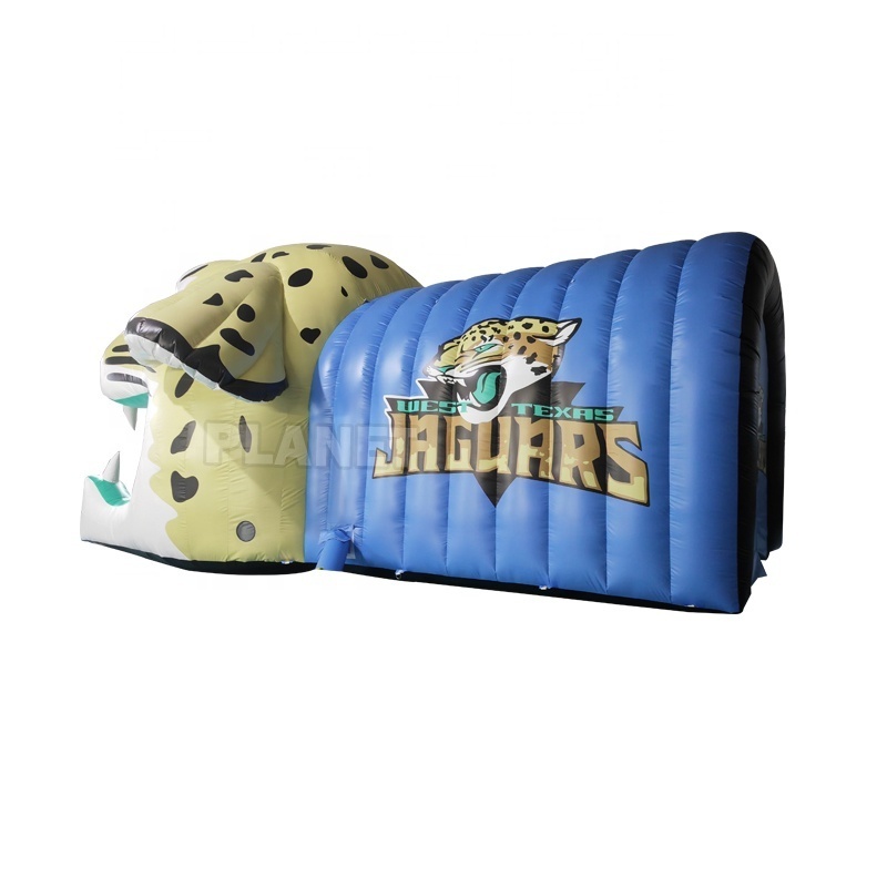 PVC Durable American Inflatable Speed Flex Football Helmets Inflatable Lion Mascot Tunnel Inflatable Football Panther Tunnel