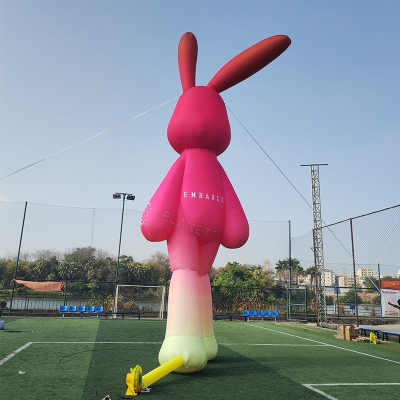 Outdoor Giant Easter Inflatable Rabbit Mascot Cartoon Inflatable Bunny Inflatable Rabbit