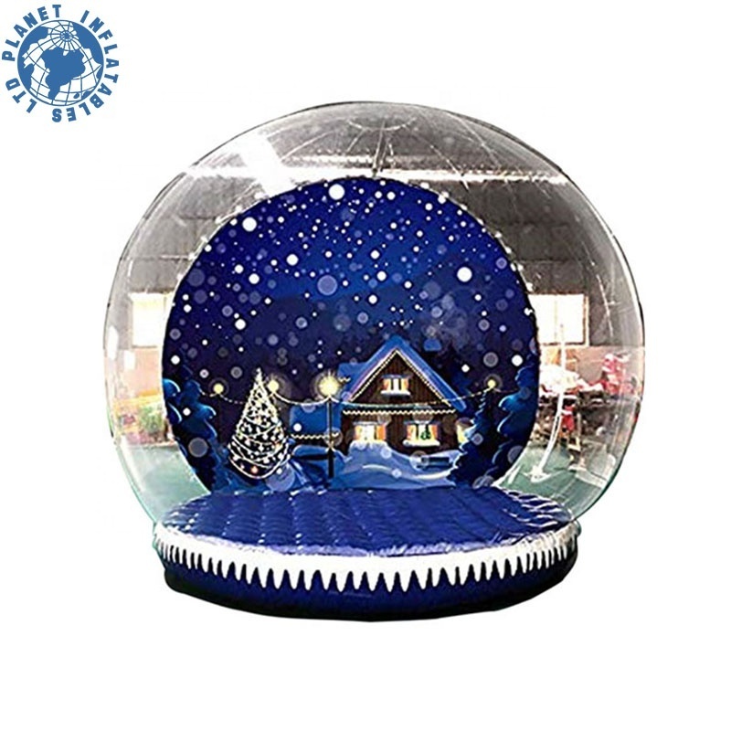 Home Backyard Festival Giant Inflatable Snow Globe Christmas Inflatable Snowglobe For Kids And Adults