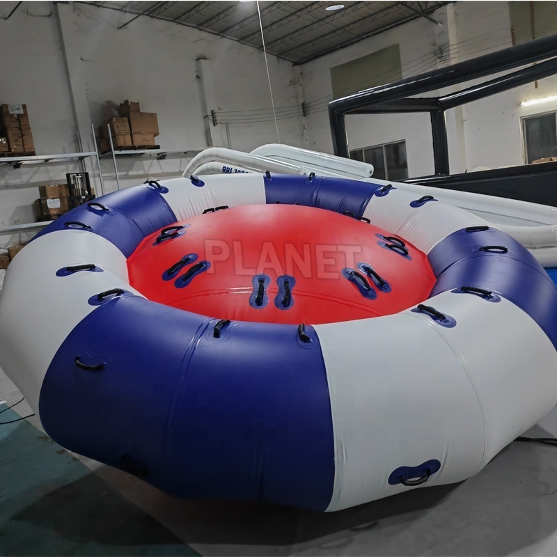 Crazy Water Sport Games Inflatable Flying Spinning Towable Inflatable Rotating Water Toys Inflatable Water Rotating Disco Boat