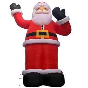 Outdoor Giant Large Christmas Santa Model Inflatable Santa Clause Decoration