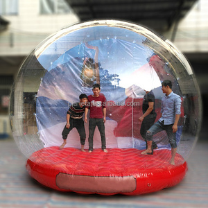 large size custom human inflatable snow globe 5m Christmas dome for people live show