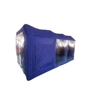 Cheap Oxford Inflatable Spray Paint Booth Workshop Shelter Tent With Transparent Roof