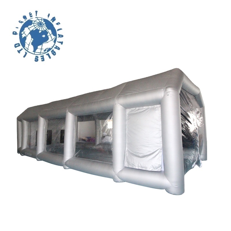 Commercial Grey Inflatable Spray Workshop Booth Car Paint Booth Inflatable Paint Booth For Cars