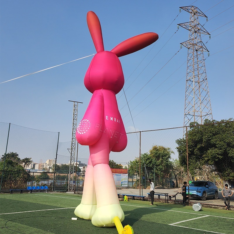 Outdoor Giant Easter Inflatable Rabbit Mascot Cartoon Inflatable Bunny Inflatable Rabbit