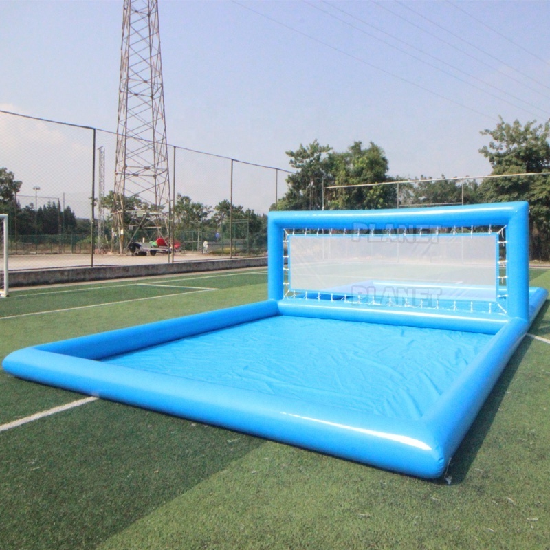 Large Pool Inflatable Volleyball Field Inflatable Volleyball Court Beach Water Pool Float Inflatable Pool With Volleyball Net