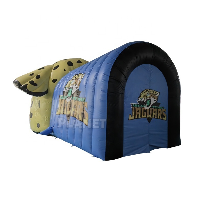 PVC Durable American Inflatable Speed Flex Football Helmets Inflatable Lion Mascot Tunnel Inflatable Football Panther Tunnel