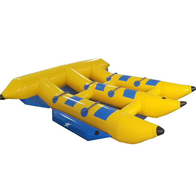 Hot Sale Summer Water Sports Banana Tube 6 people Inflatable Flyfish Banana Boat For Sea Play