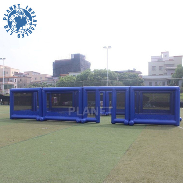 Outdoor PVC Inflatable Archery Obstacle Wall Inflatable Paintball Arena Field For Rental